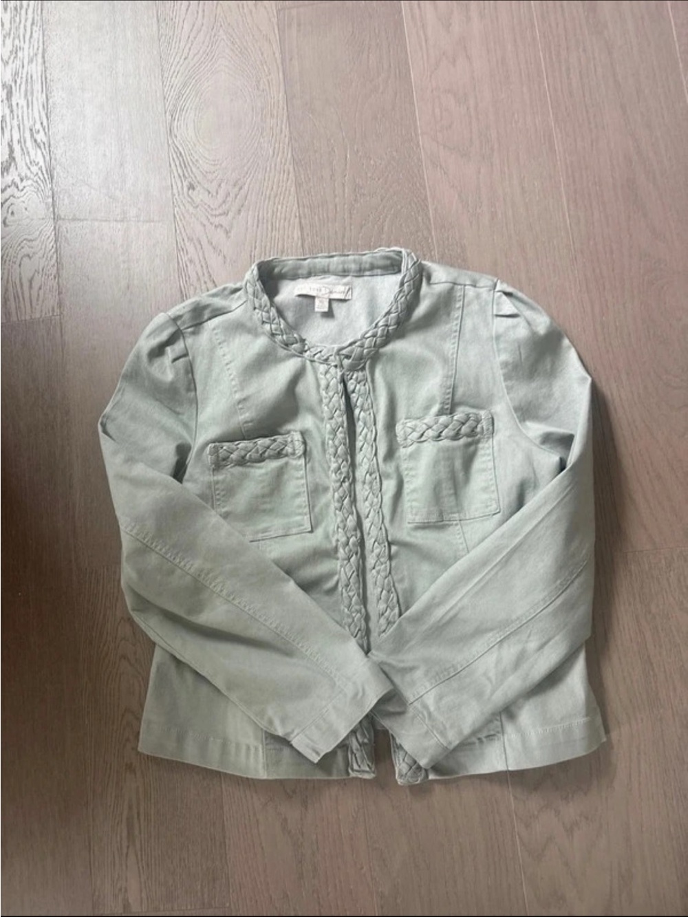 Light Mint Braided Trim Women’s Jacket XL